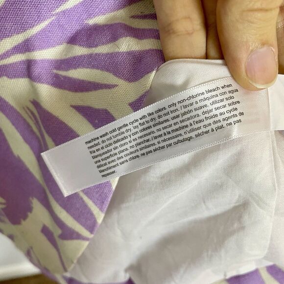 NEW Eloquii Linen Blend Floral Purple Jacket Blazer Workwear Women's Size 28 - Picture 9 of 10